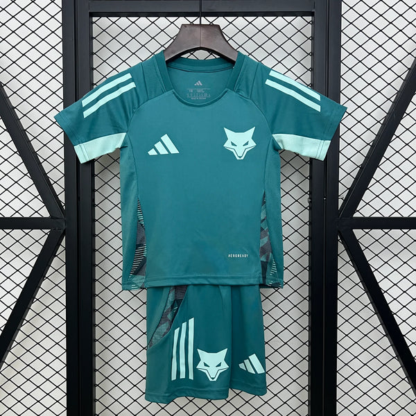 Kit Infantil Cruzeiro Treino 25/26  Unissex Adidas - Verde Escuro