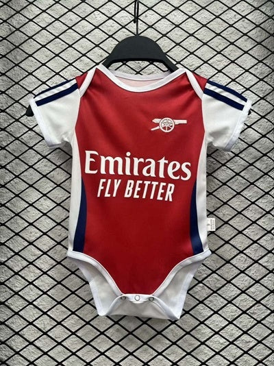 Body Bebê Infantil Arsenal Home 24/25  Unissex - Vermelho e Branco