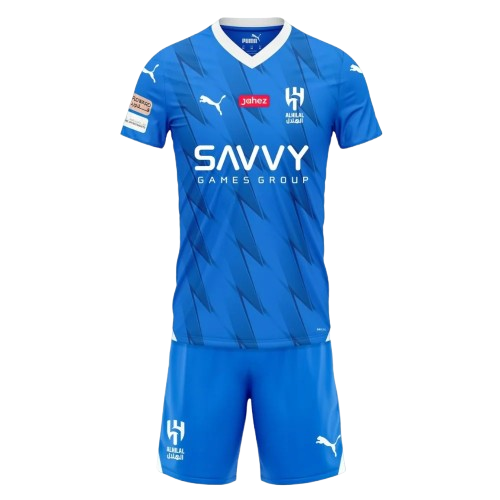 Kit Infantil Al Hilal Home 23/24 Puma Unissex - Azul