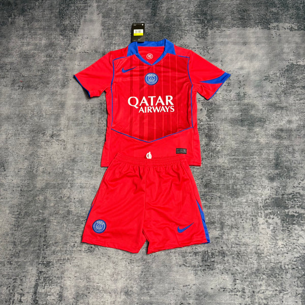 Kit Infantil PSG Third 25/26 Unissex Nike  - Vermelho