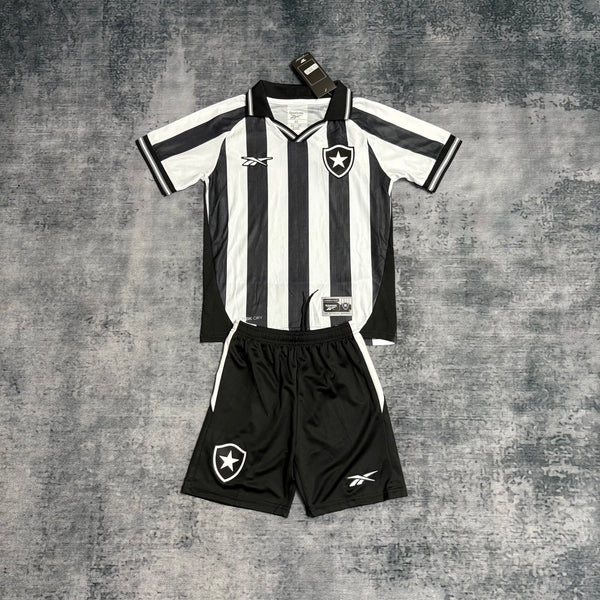Kit Infantil Botafogo Home 25/26 Unissex Reebok - Preta e Branca