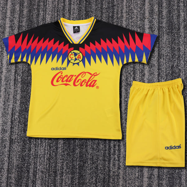 Kit Infantil Colombia Retro Home 1995 Adidas Masculina - Amarela