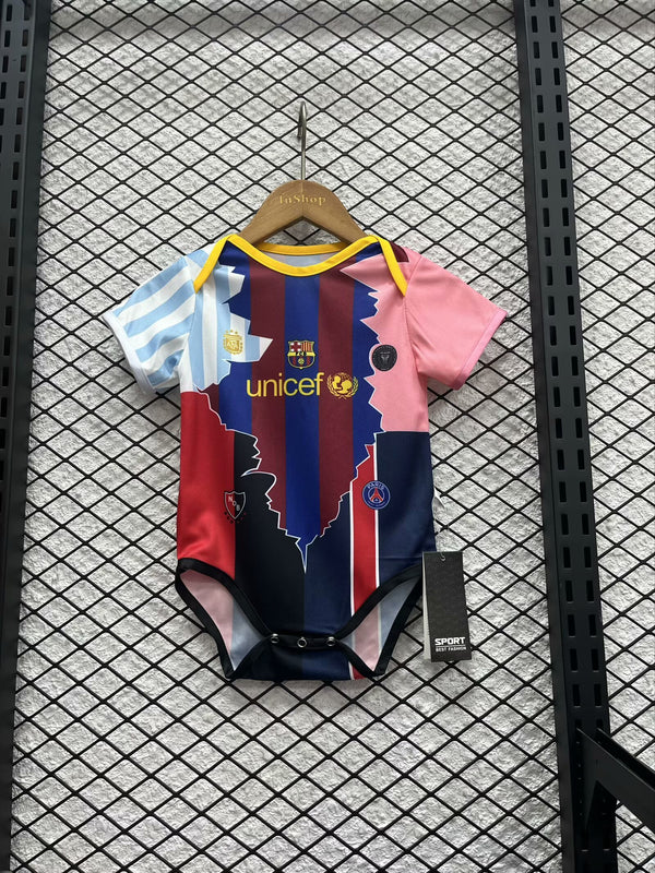 Body Bebê Infantil Messi Carreira Home Unissex - Colorido