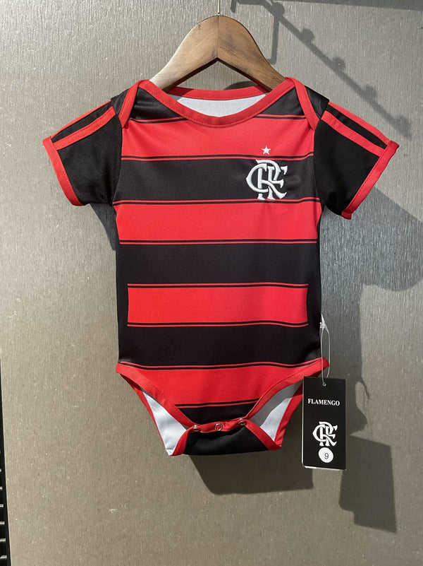 Body Bebê Infantil Flamengo Home 25/26 Adidas Unissex - Vermelho e Preto