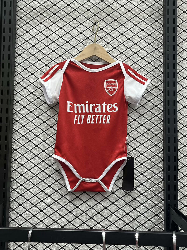 Body Bebê Infantil Arsenal Home 25/26  Unissex - Vermelho e Branco