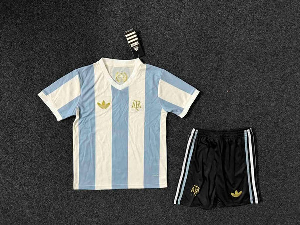 Kit Infantil Argentina Edição Especial 24/25 Adidas Masculina - Azul e Branca