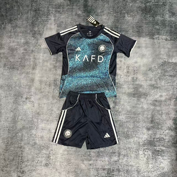 Kit Infantil Al Nassr Away 25/26 Adidas Unissex - Azul Marinho