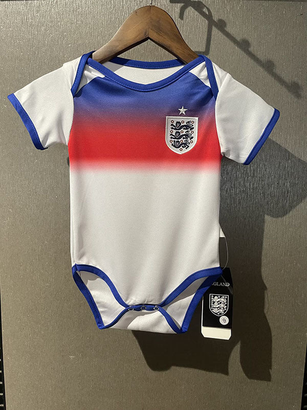 Body Bebê Infantil Inglaterra Home 25/26 Unissex - Branco