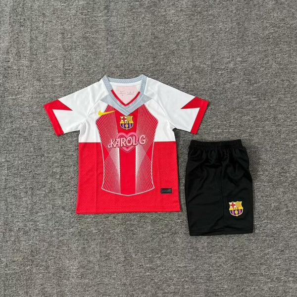 Kit Infantil Barcelona Edição Especial 25/26 Nike Unissex -  Vermelho