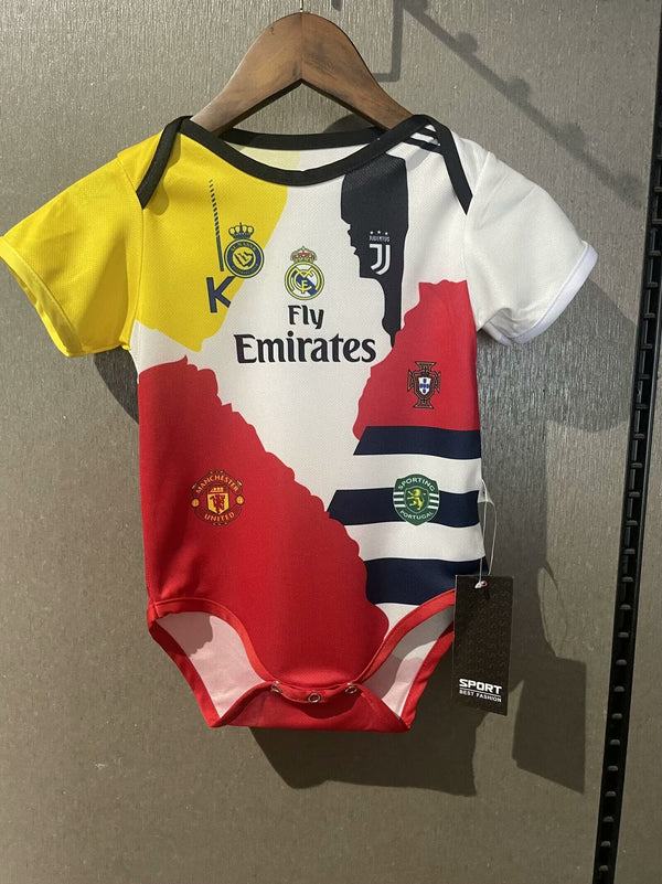Body Bebê Infantil CR7 Carreira Unissex - Colorido