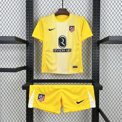 Kit Infantil Atlético de Madrid Goleiro 25/26 Nike Unissex - Amarelo