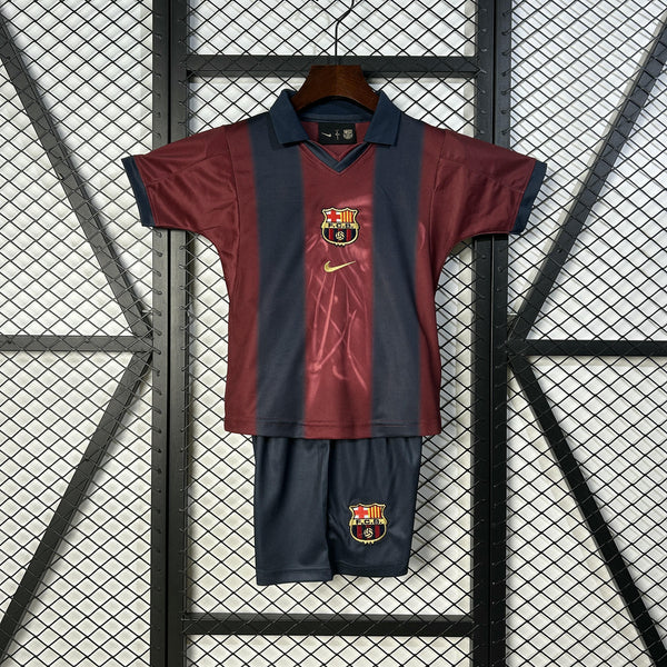 Kit Infantil Barcelona x Travis Scott Ediçao Especial  25/26 Nike Unissex - Grená