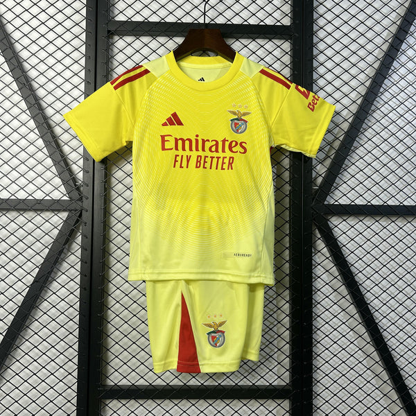Kit Infantil Benfica Goleiro 25/26 Adidas Unissex - Amarelo