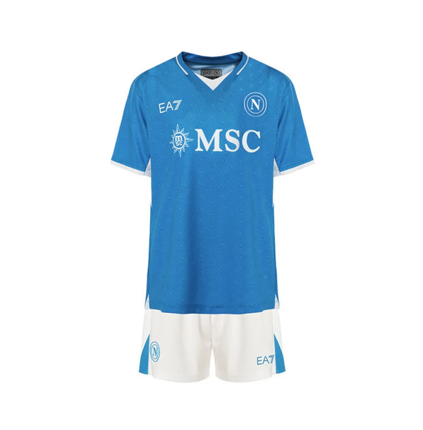 Kit Infantil Napoli Home 25/26 Unissex EA7 - Azul