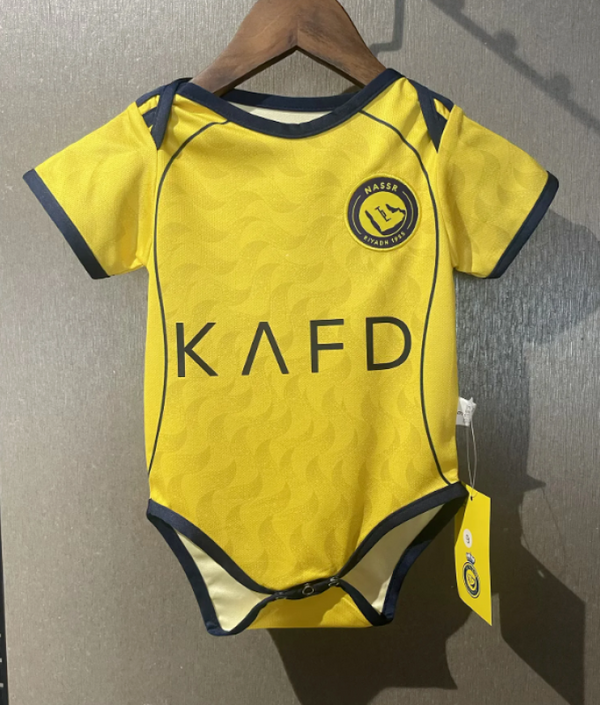 Body Bebê Infantil Al Nassr Home 25/26 Unissex - Amarelo