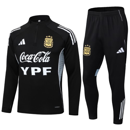 Kit Treino Agasalho + Calça Argentina Adidas Unissex - Preto