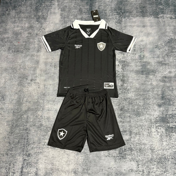 Kit Infantil Botafogo Away 25/26 Reebok Unissex - Preta