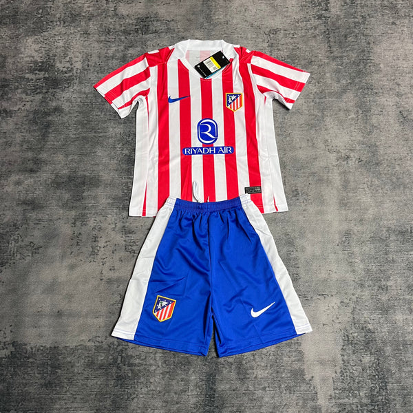 Kit Infantil Atlético de Madrid Home 25/26 Nike Unissex - Vermelho e Branco