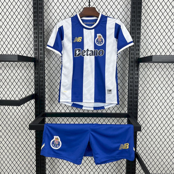 Kit Infantil Porto Home 25/26 Unissex NB - Azul e Branco
