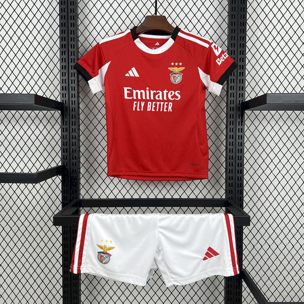 Kit Infantil Benfica Home 25/26 Adidas Unissex - Vermelho