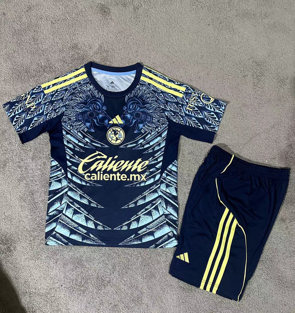 Kit Infantil America do México Away 25/26 Adidas Unissex - Azul