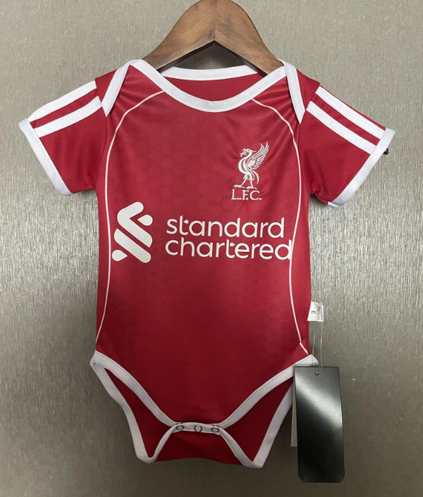 Body Bebê Infantil Liverpool Home 25/26 Unissex - Vermelho