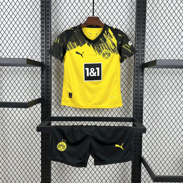 Kit Infantil Borussia Dortmund Home 25/26 Puma Unissex - Amarela