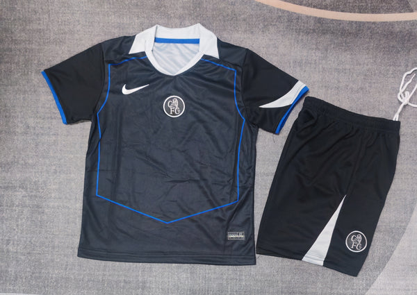 Kit Infantil Chelsea Third 25/26 Nike Unissex - Preto