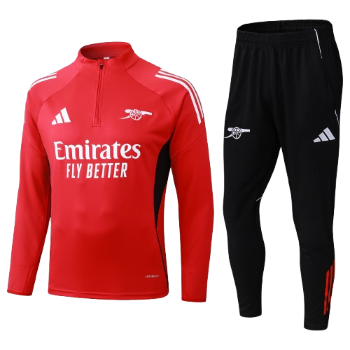 Kit Treino Agasalho + Calça Arsenal Adidas Unissex - Vermelho