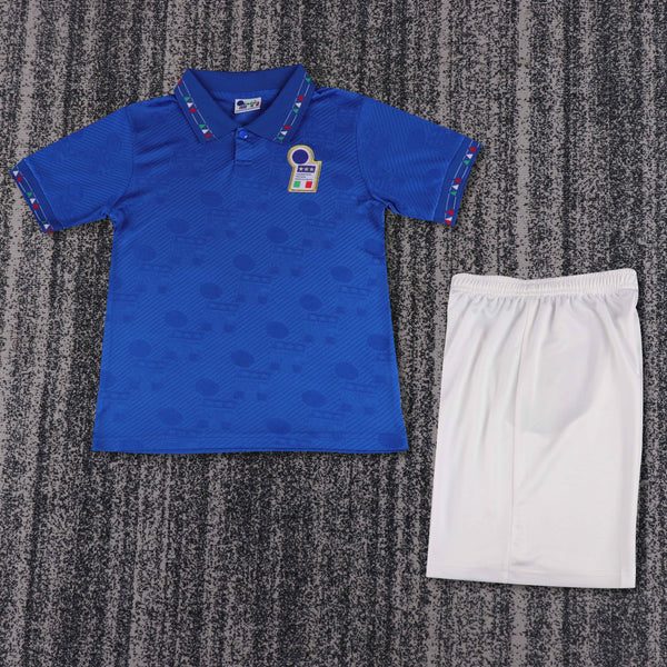Kit Infantil Italia Home Retro 1994 Unissex - Azul