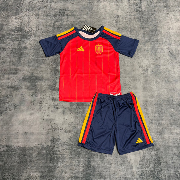 Kit Infantil Espanha Home 25/26 Adidas Unissex - Vermelho