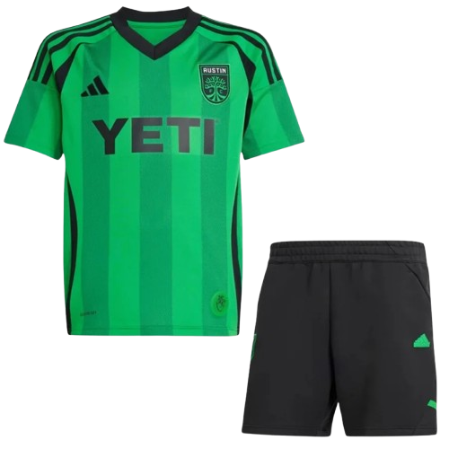 Kit Infantil Austin FC Home 25/26  Unissex Adidas - Verde