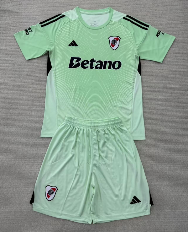 Kit Infantil River Plate Goleiro 25/26 Adidas Unissex - Verde
