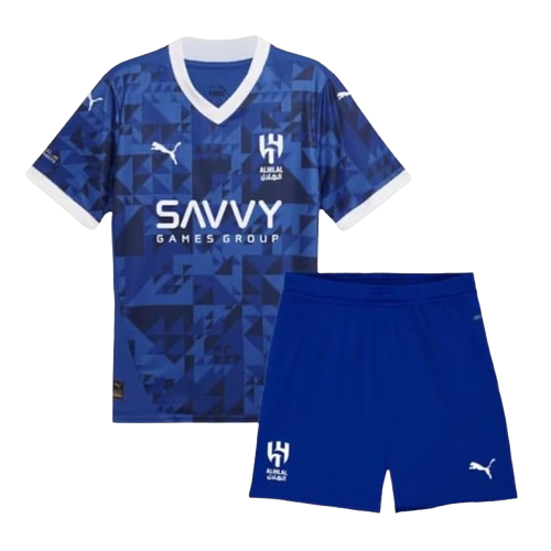 Kit Infantil Al Hilal Home 24/25 Unissex Puma - Azul