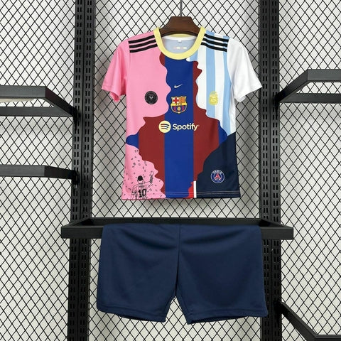 Kit Infantil Edição MESSI Carreira 25/26 Unissex - Colorido