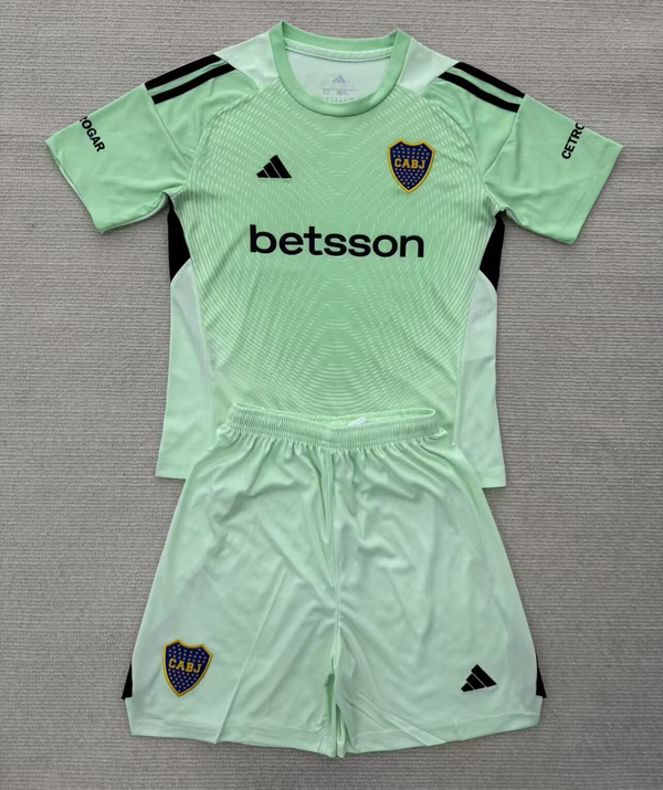 Kit Infantil Boca JRS Goleiro 25/26 Adidas Unissex - Verde